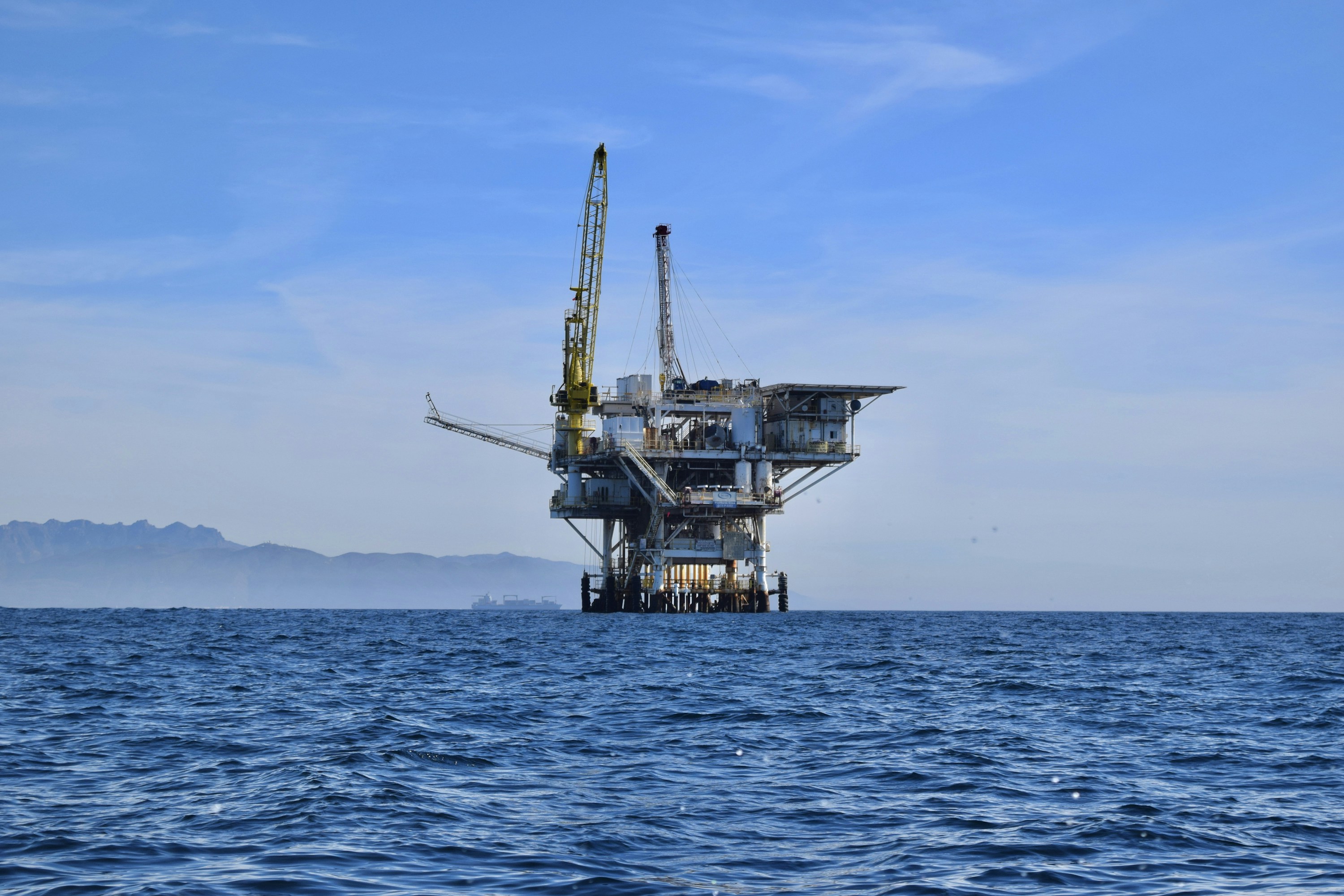 Offshore platform in open water